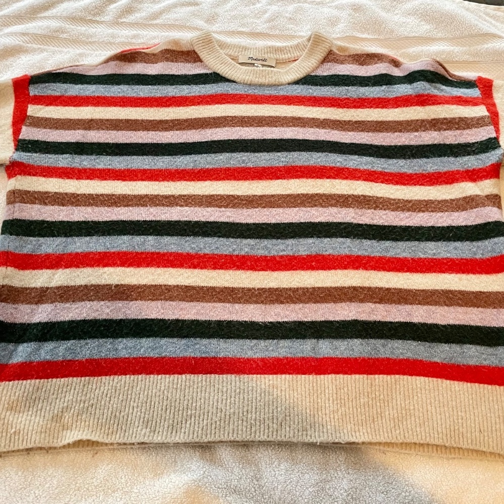 Madewell Striped wool-blend sweater